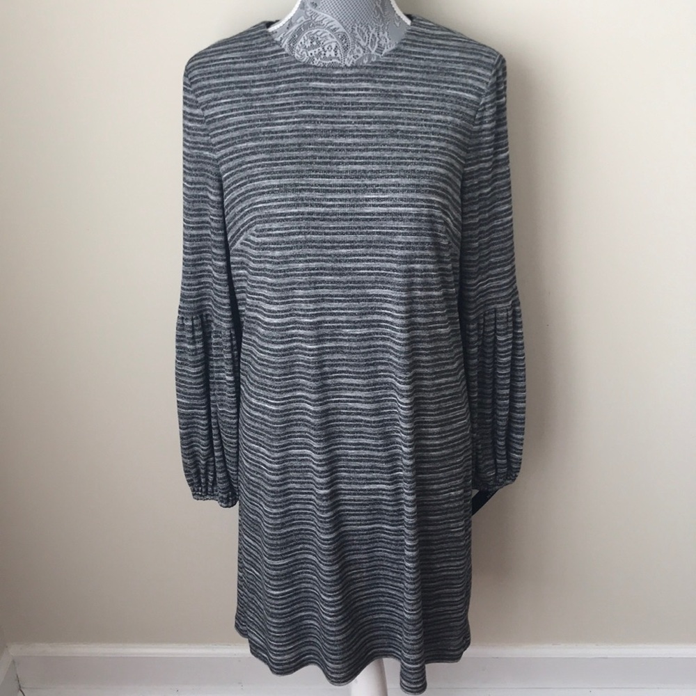 MAGGY LONDON Balloon Sleeve Stretch Knit Dress